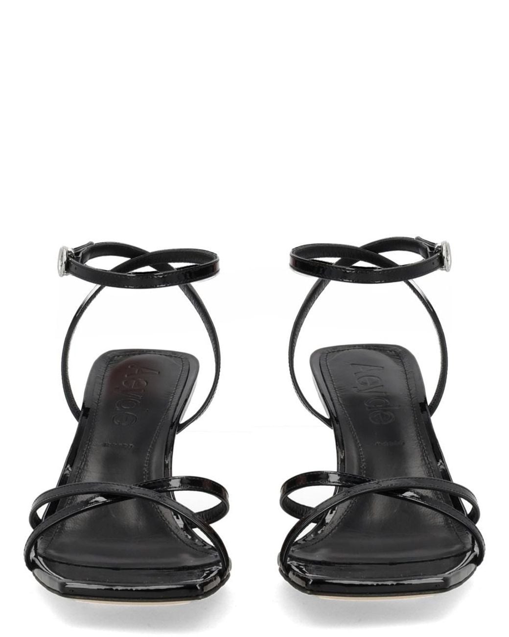 Aeyde Black Edith Sandals
