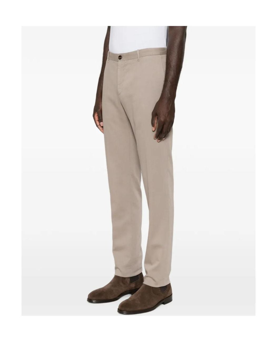 Incotex Gray Belt-Loop Pocket Trousers for men
