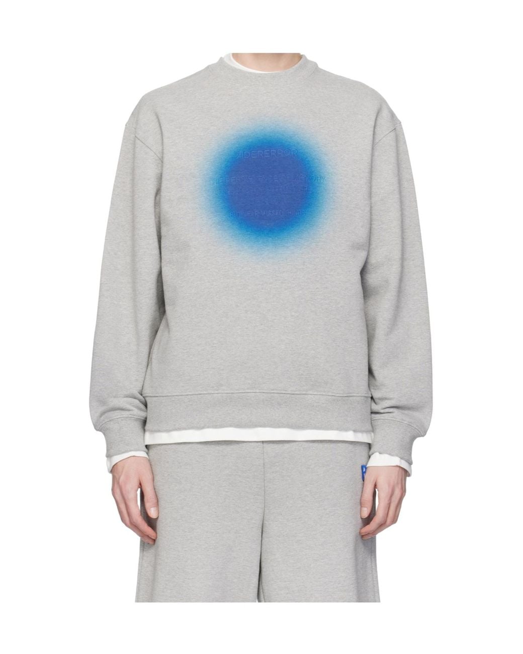 Adererror Gray Long Sleeve Sweatshirt for men