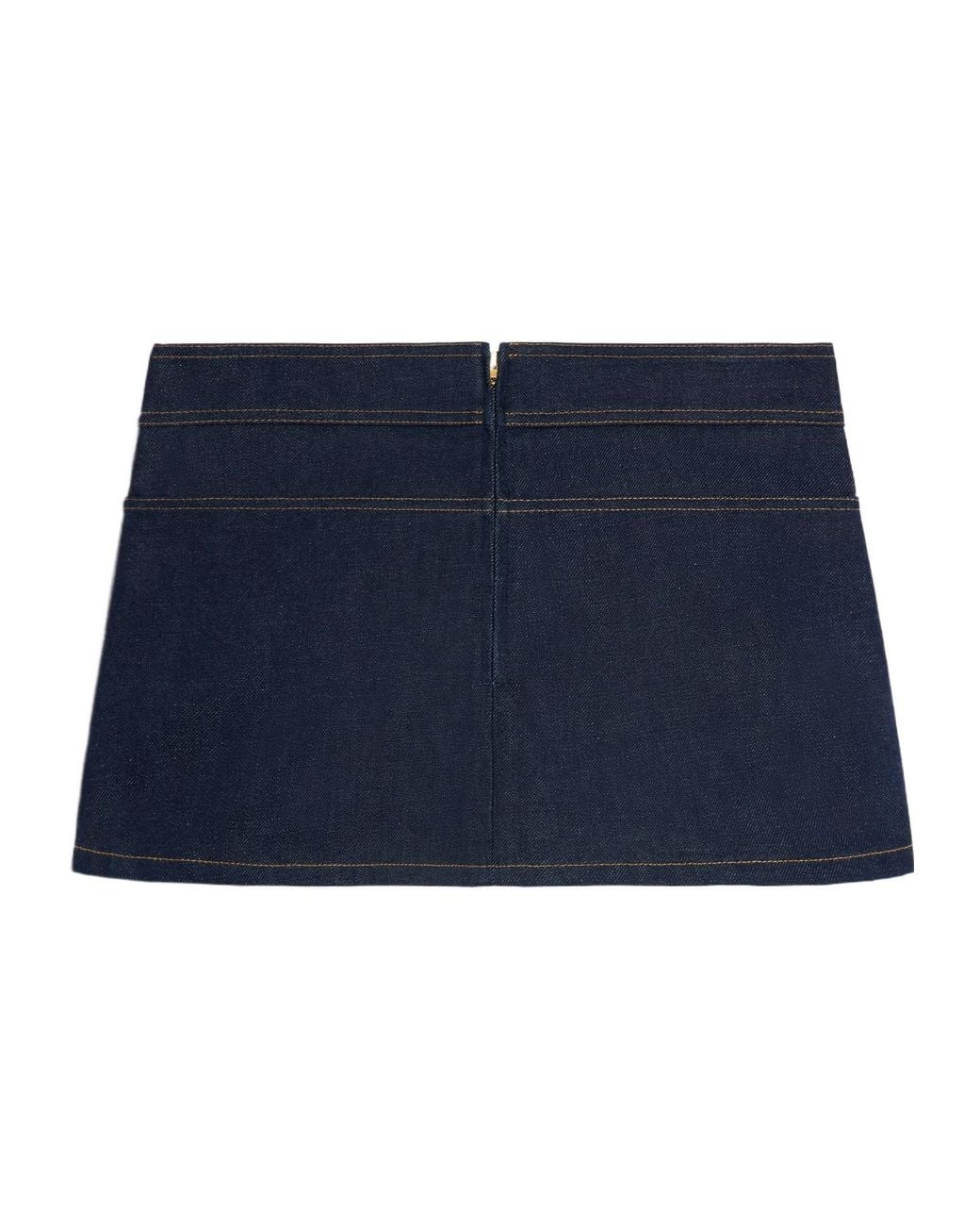Céline Blue Trapeze Mini Skirt