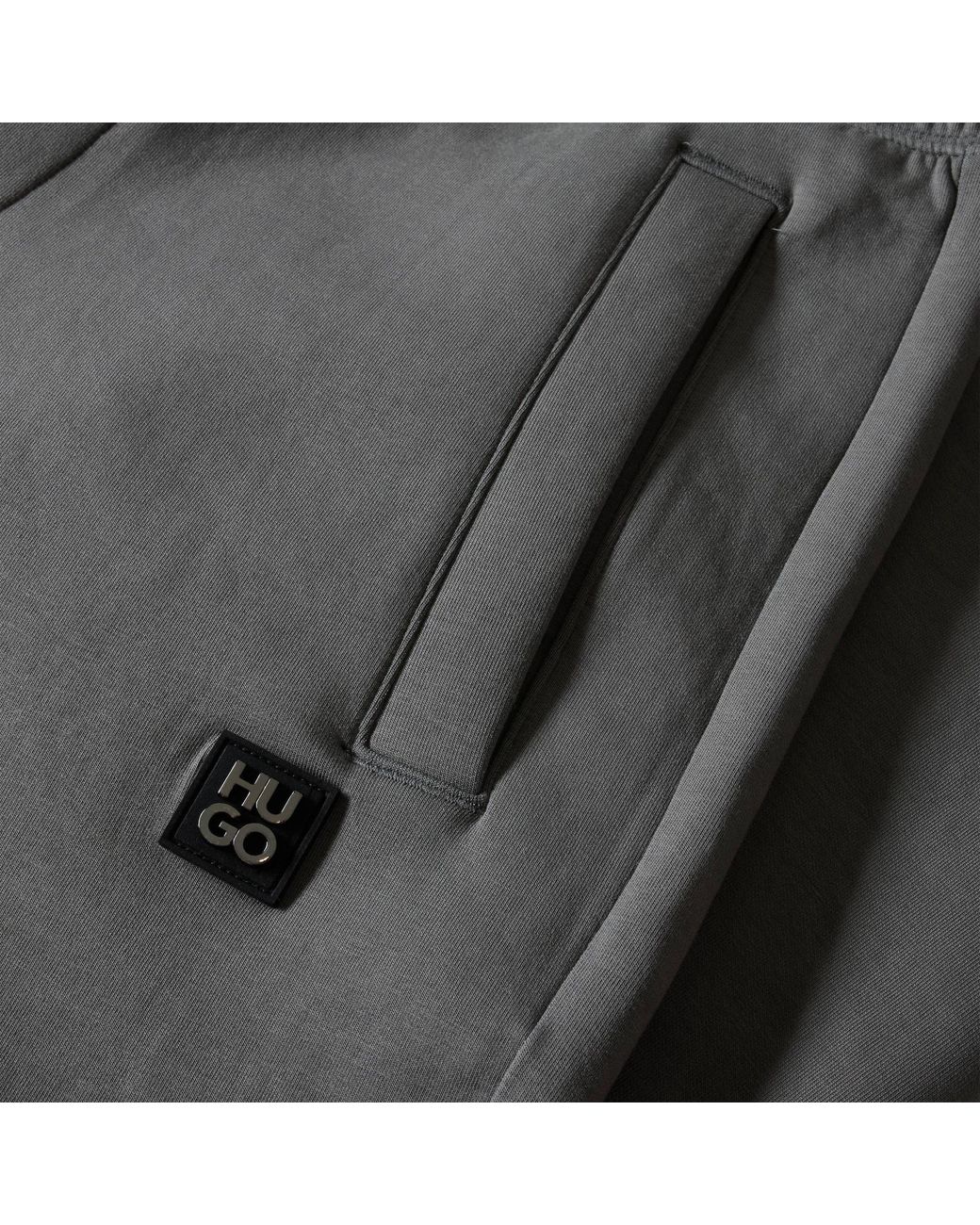 Boss Gray Soft Knit Jogger Pants for men