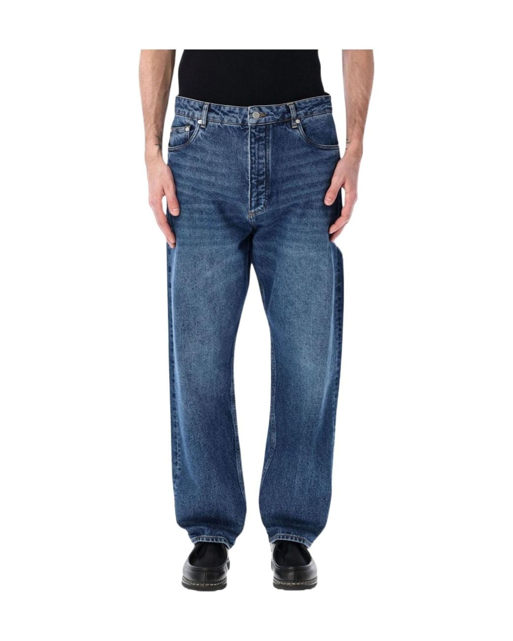 Studio Nicholson Blue Riso Straight-Leg Jeans for men