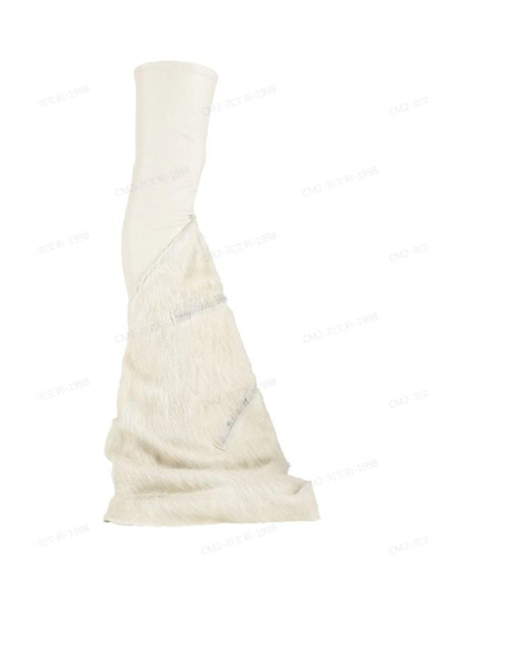Rick Owens White Minimalist Boots