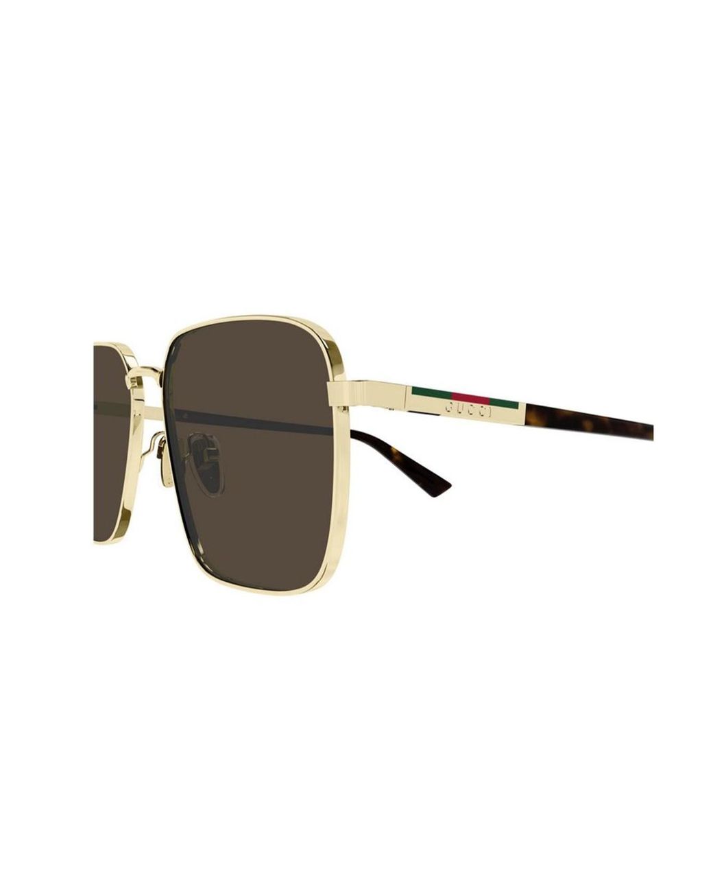 Gucci Metallic Eyewear Low Nose Bridge Fit Sunglasses for men