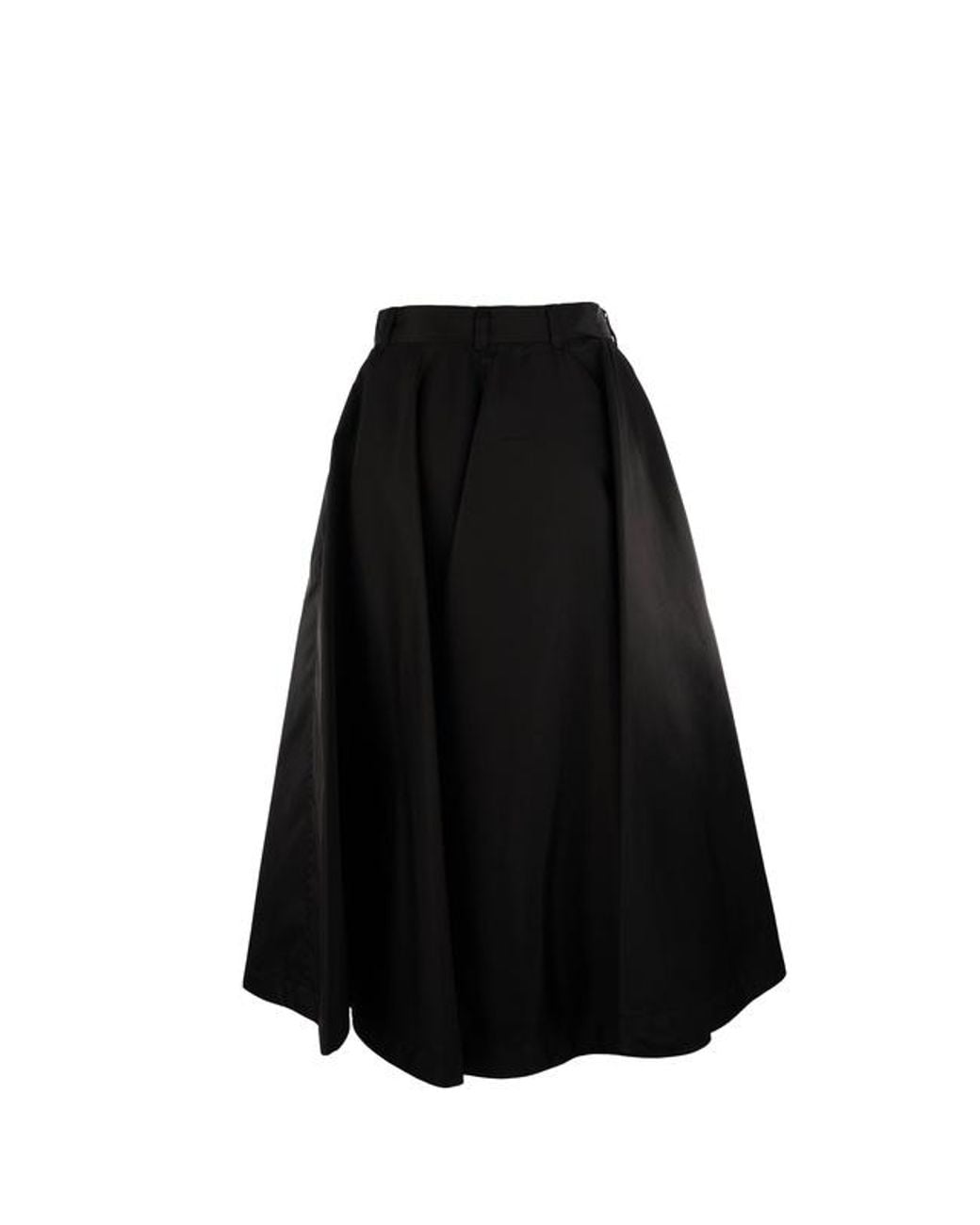 Prada Black Re-Nylon Flared Skirt