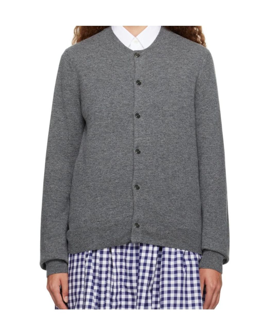 Comme des Garçons Gray Comme Des Garçons Shirt Long Sleeved Cardigan
