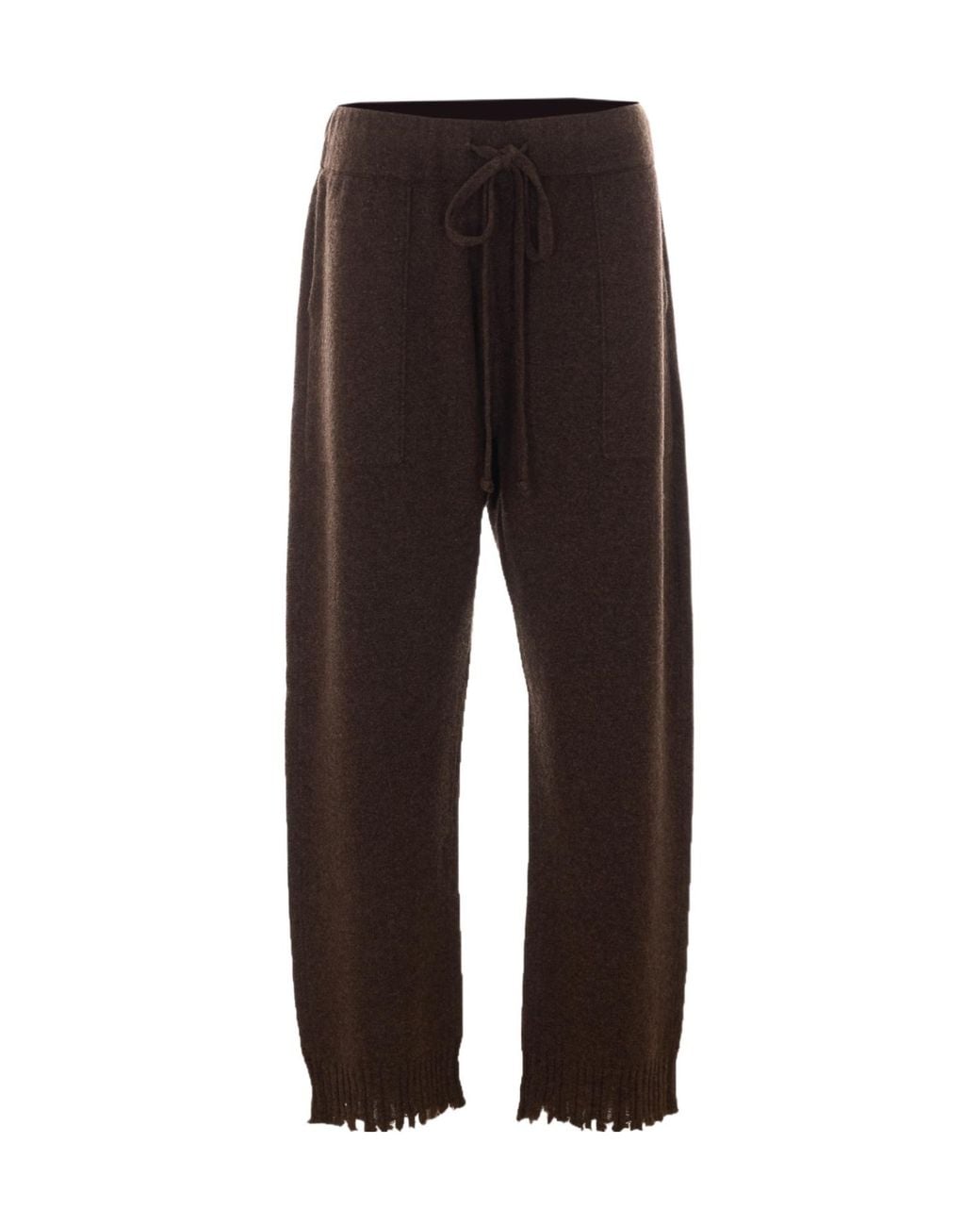 Uma Wang Multicolor Drawstring Knit Casual Pants