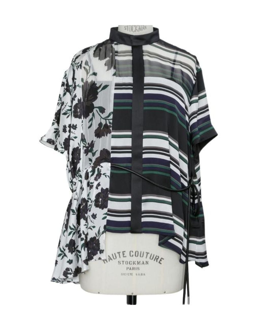 Sacai Multicolor Short-Sleeve Blouse