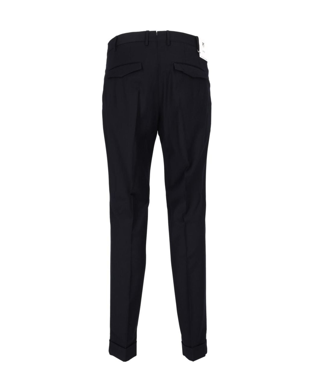 PT01 Blue Casual Trousers With Belt Loops for men
