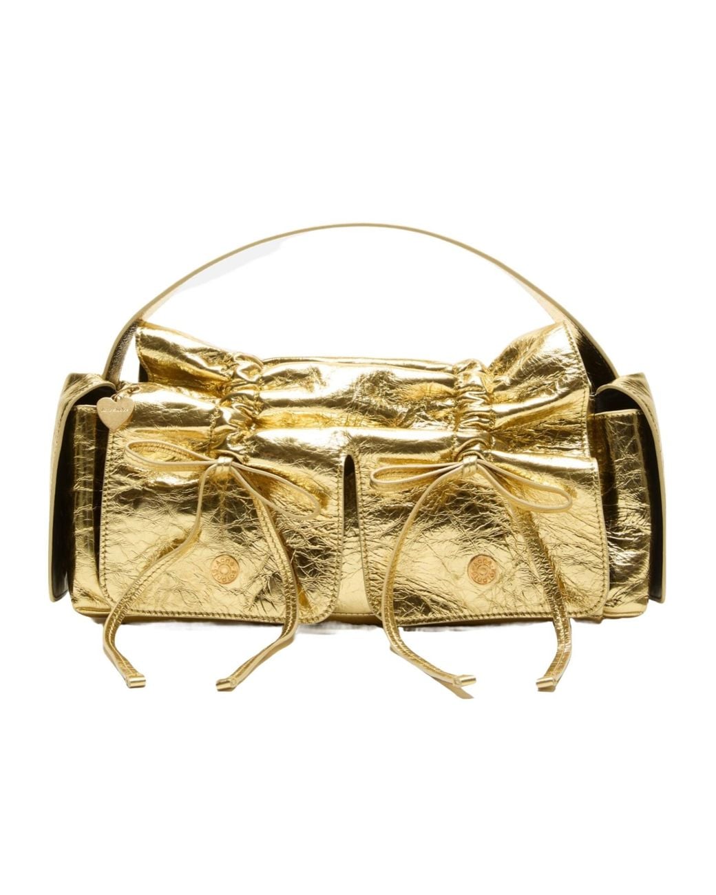 Acne Multipocket Metallic Shoulder Bag