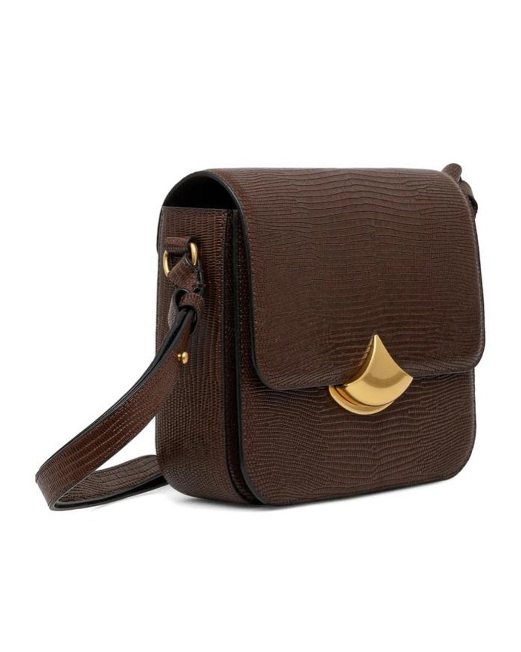 Sessun Brown Flap Shoulder Bag