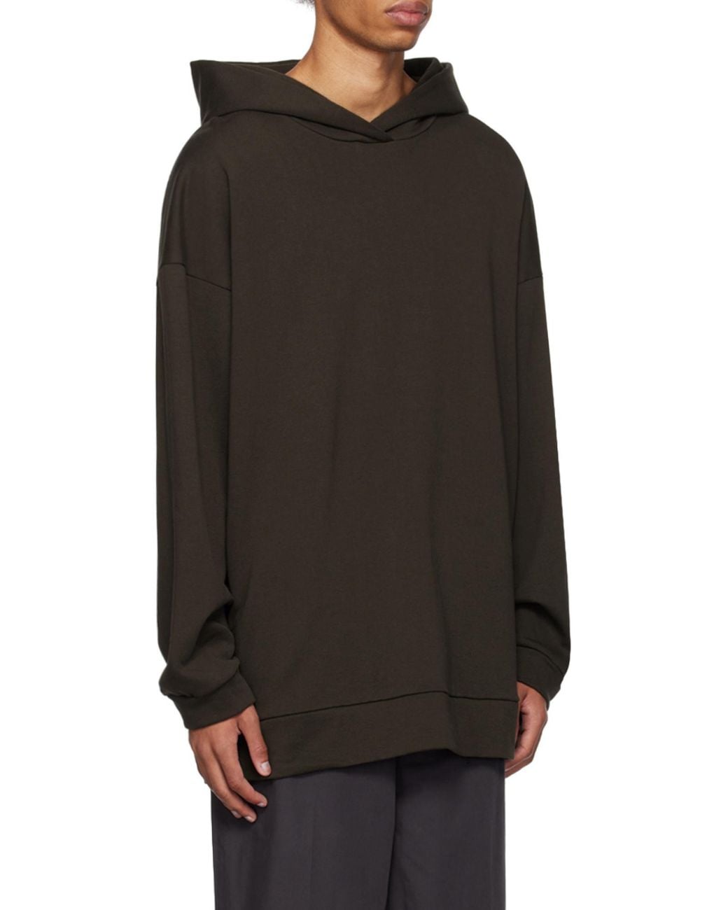 The Row Black Essoni Pullover Hoodie for men