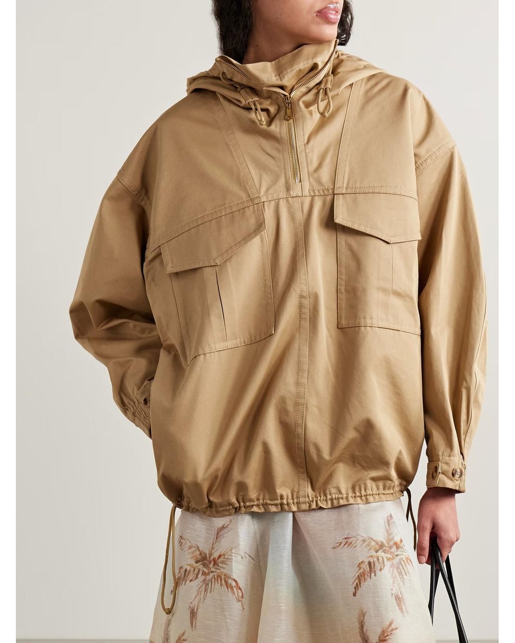 Zimmermann Natural Hooded Jacket
