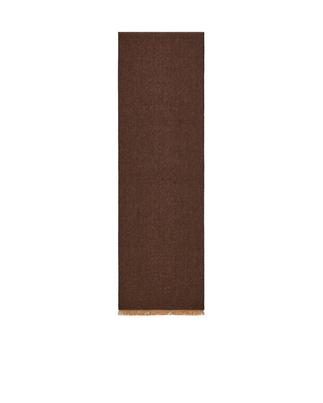 Ferragamo Brown Tassel Scarf for men