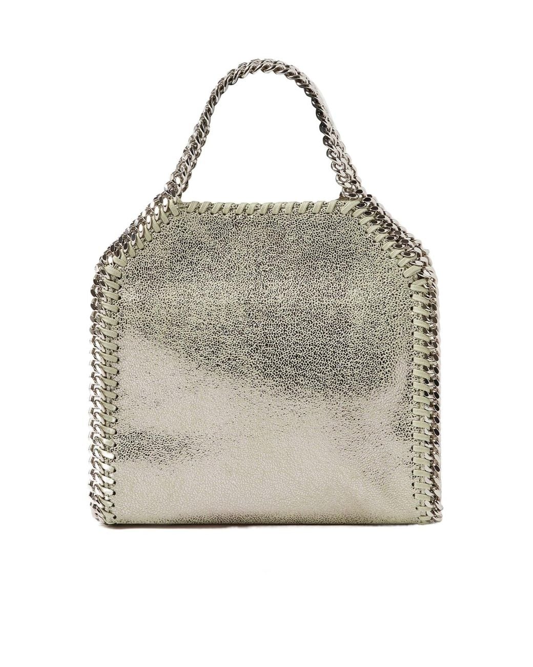 Stella McCartney Gray Falabella Mini Top Handle Bag