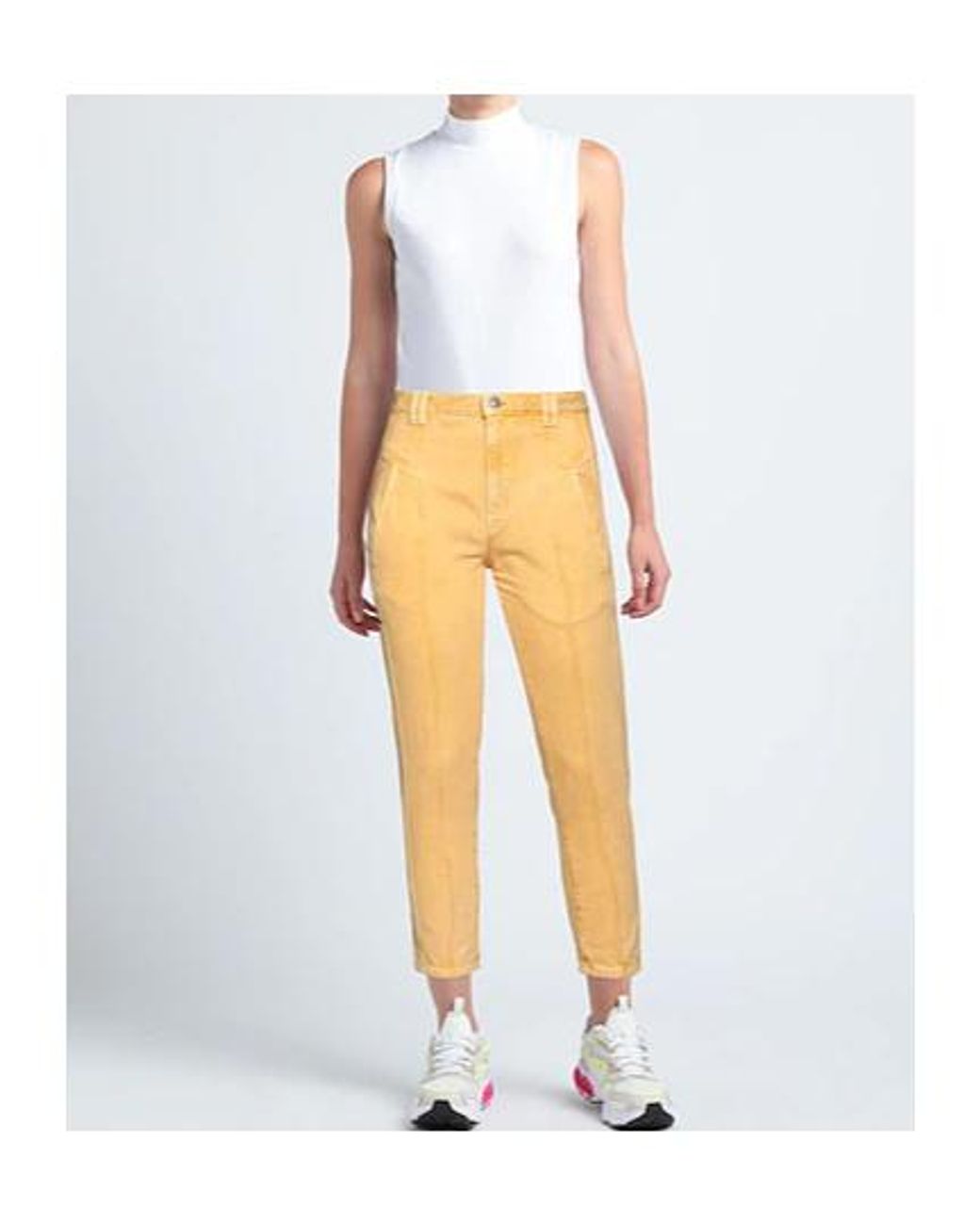 Isabel Marant Yellow Skinny Jeans Denim
