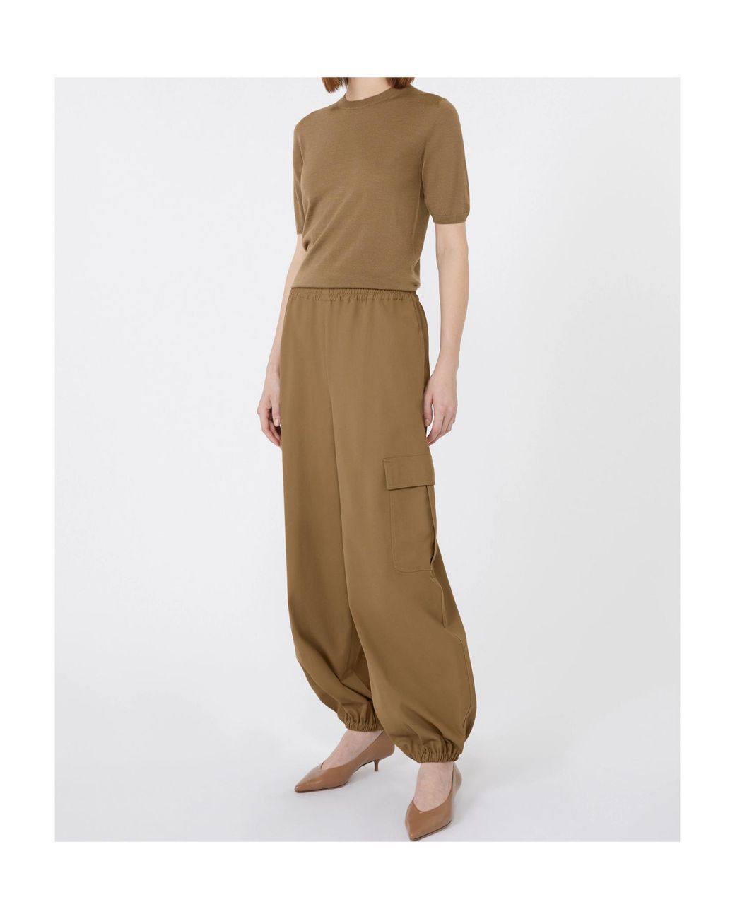 Max Mara Natural Gerico Short-Sleeved Knitted Jumper