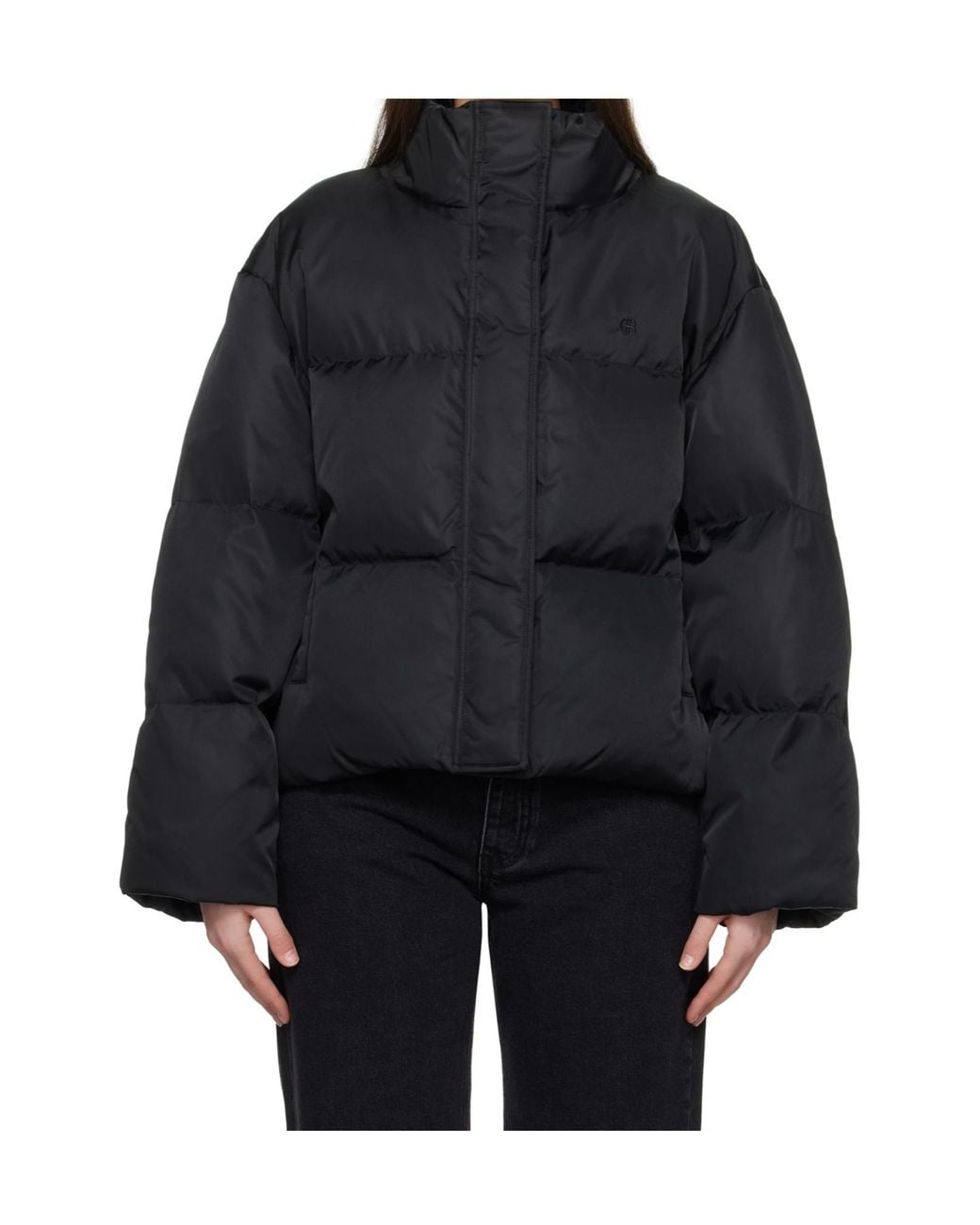 Anine Bing Black Dorian Puffer Jacket