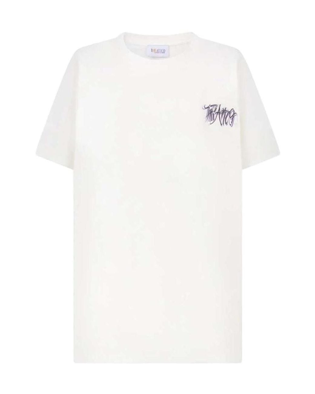 The Attico White The Logo Printed T-Shirt