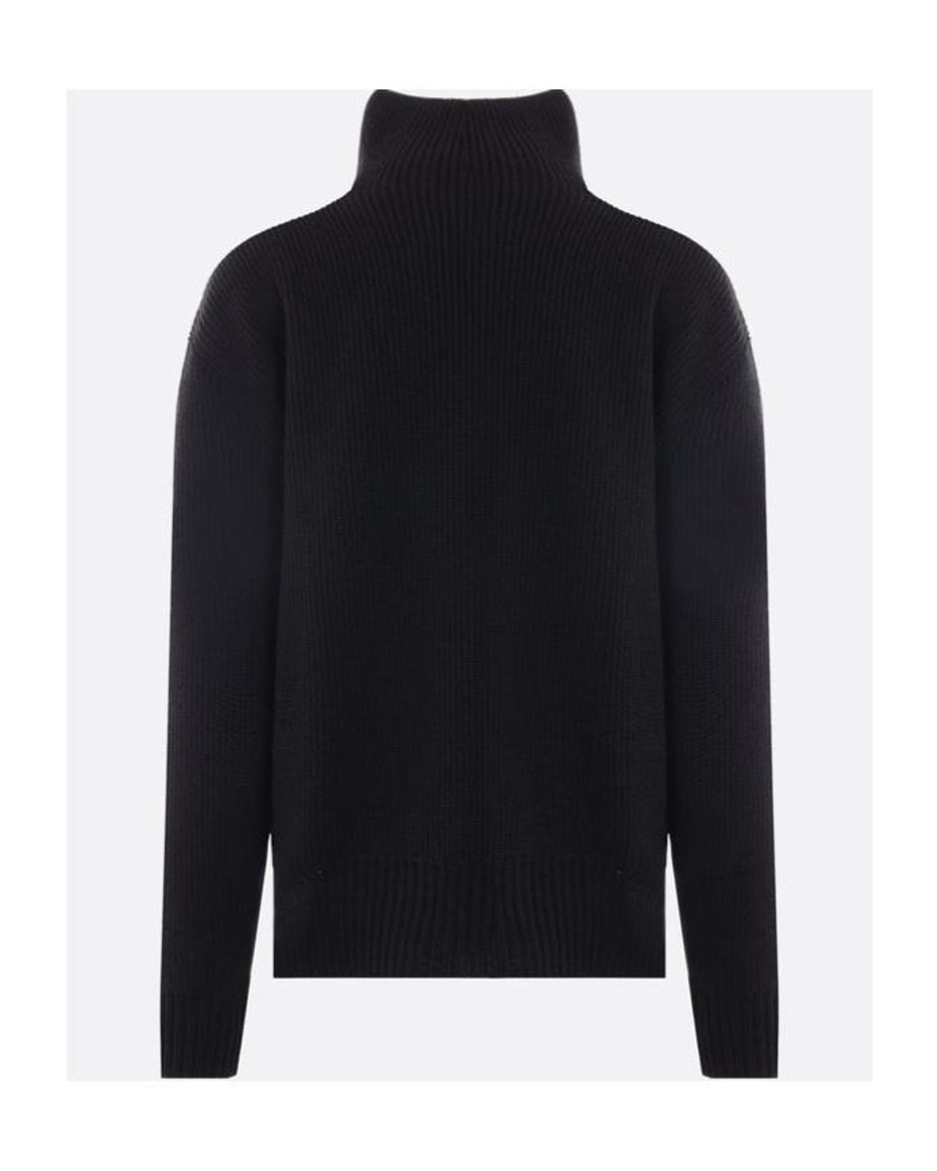Rick Owens Black Drkshdw High-Neck Knitted Jumper for men