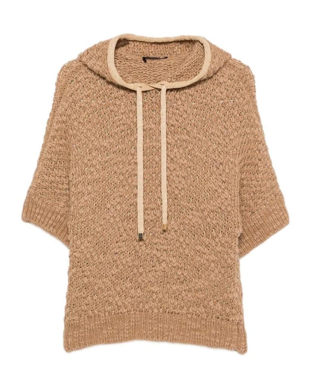 Fabiana Filippi Natural Open-Knit Sweater