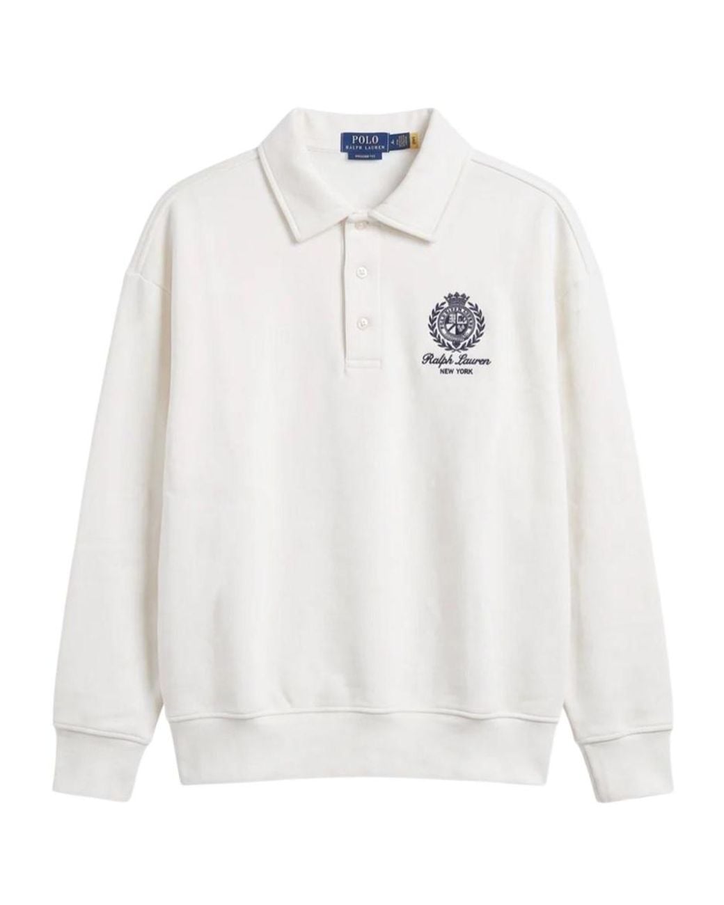 Polo Ralph Lauren White Logo-Embroidered Polo Shirt for men