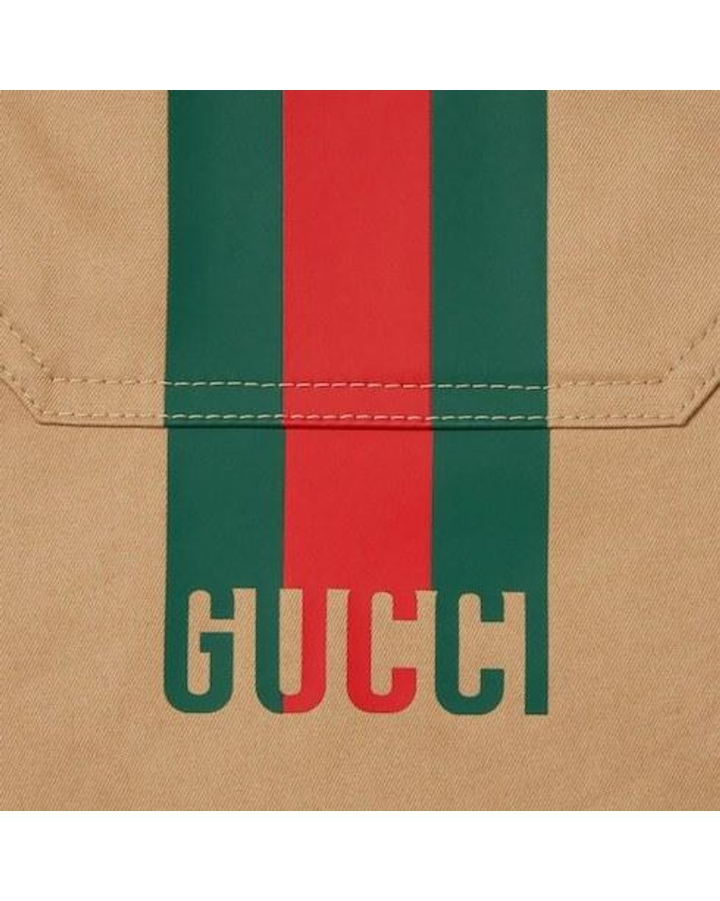Gucci Natural Logo Detailed Straight-Leg Trousers for men
