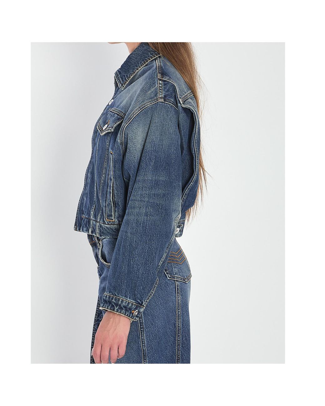 Jean Paul Gaultier Blue Denim Buttoned Jacket
