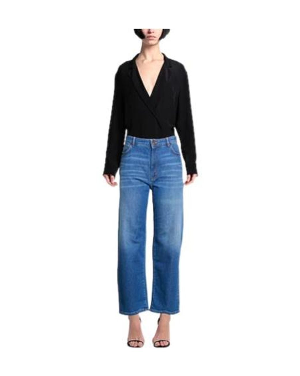 Weekend by Maxmara Blue Straight-Leg Medium Jeans