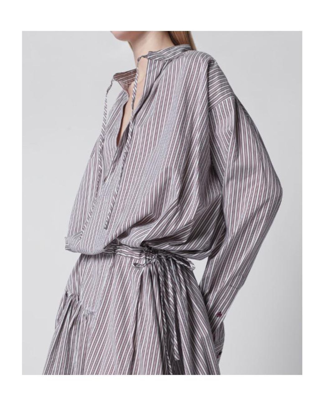 Dries Van Noten Gray Shirt Dress