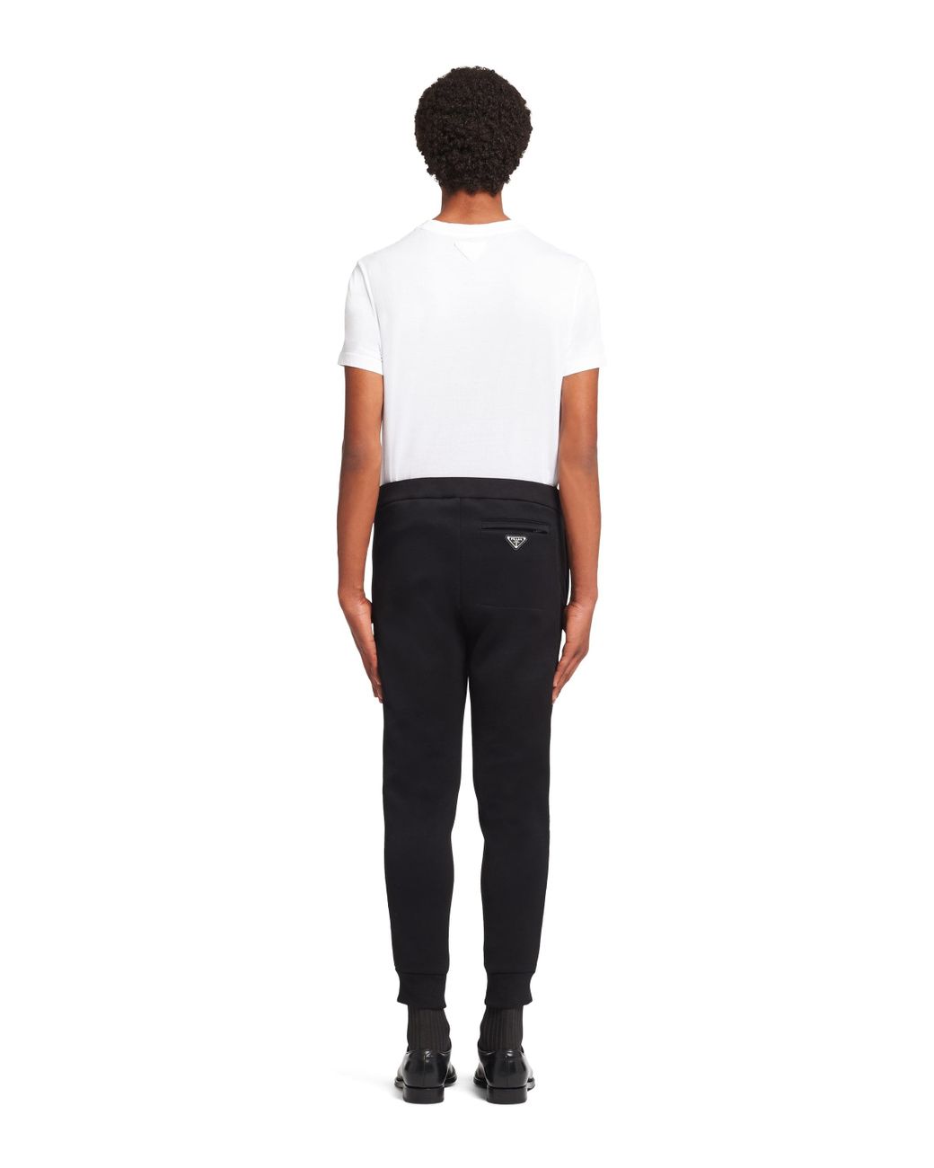 Prada Black Logo Sweatpants for men