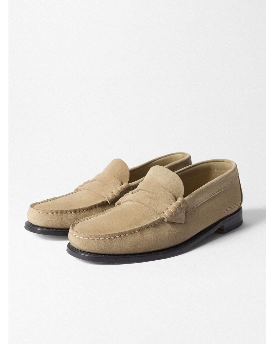 Jacquemus Natural Round-Toe Loafers for men