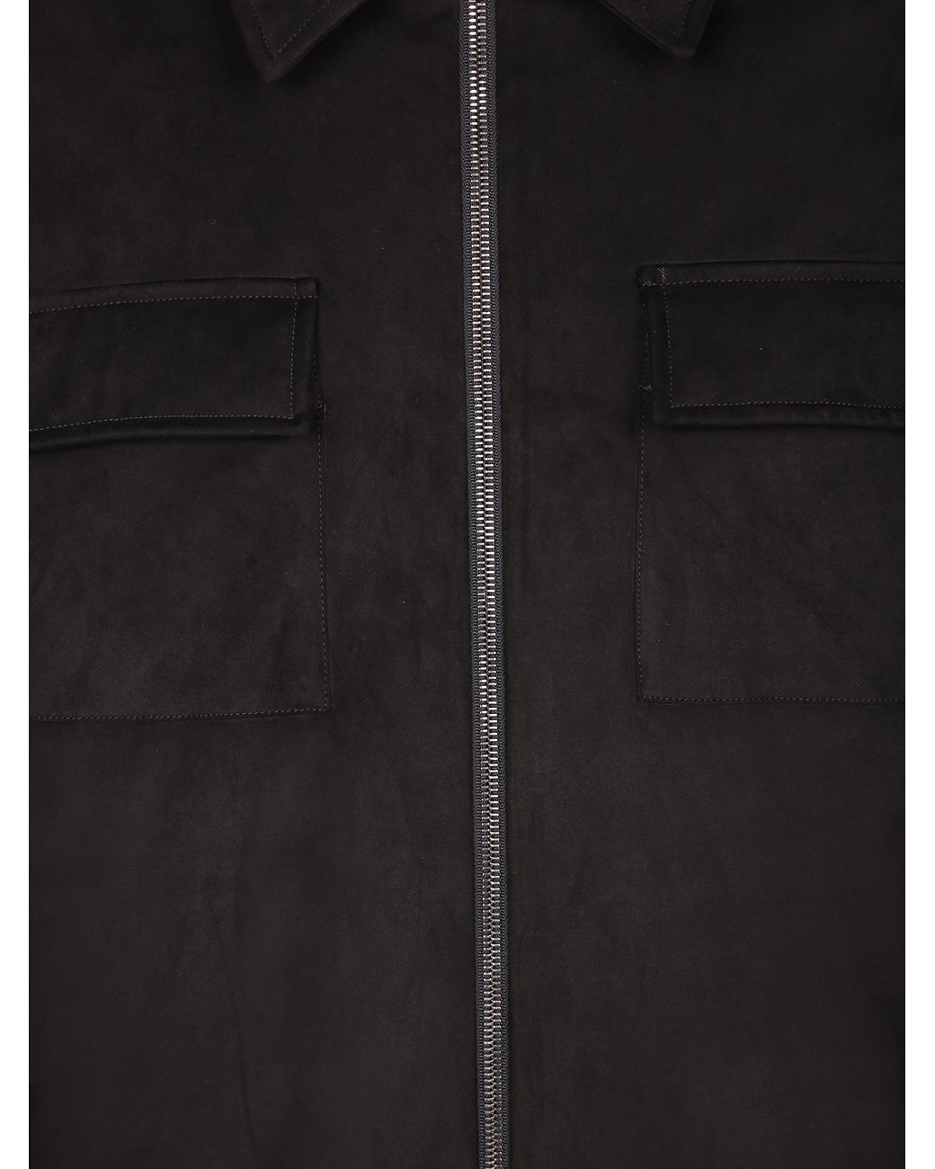 Herno Black Zip-Front Patch Pocket Jacket for men