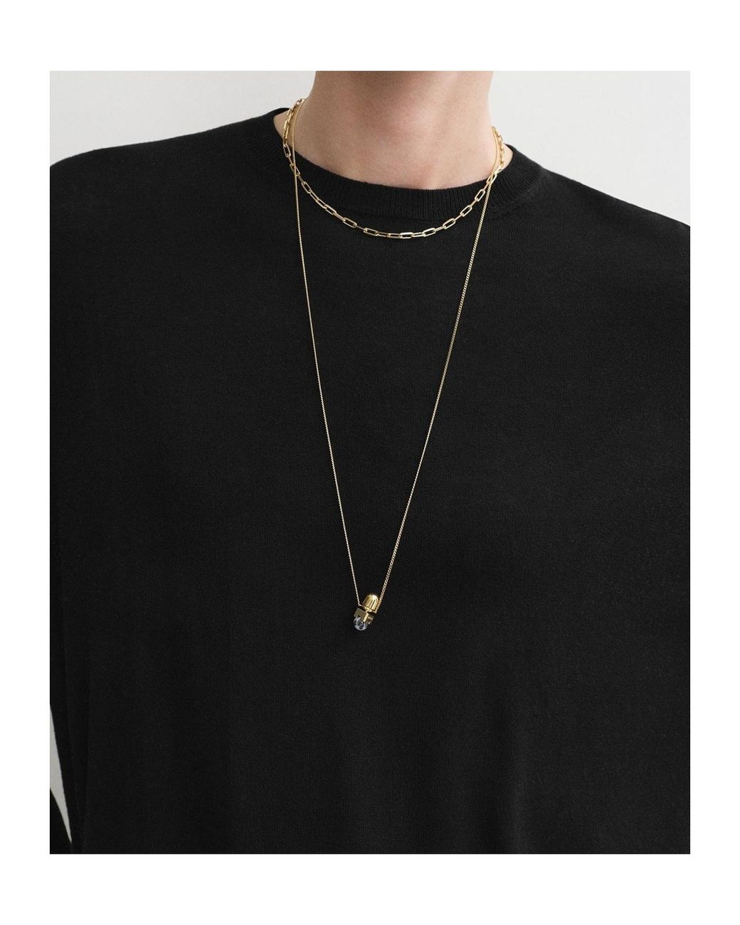 Totême Black Totême Crewneck Knitted Jumper