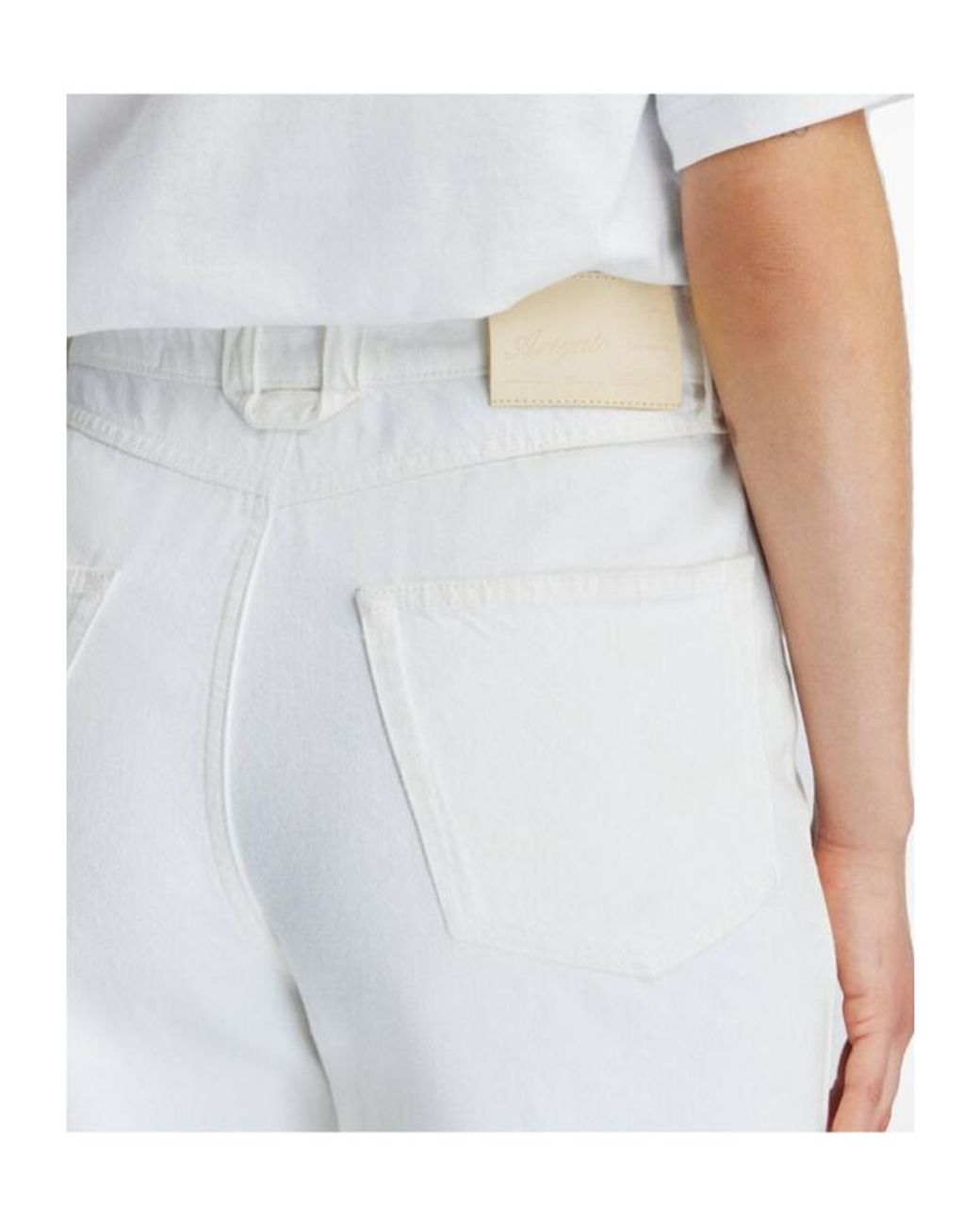 Axel Arigato White Belt-Loop Jeans