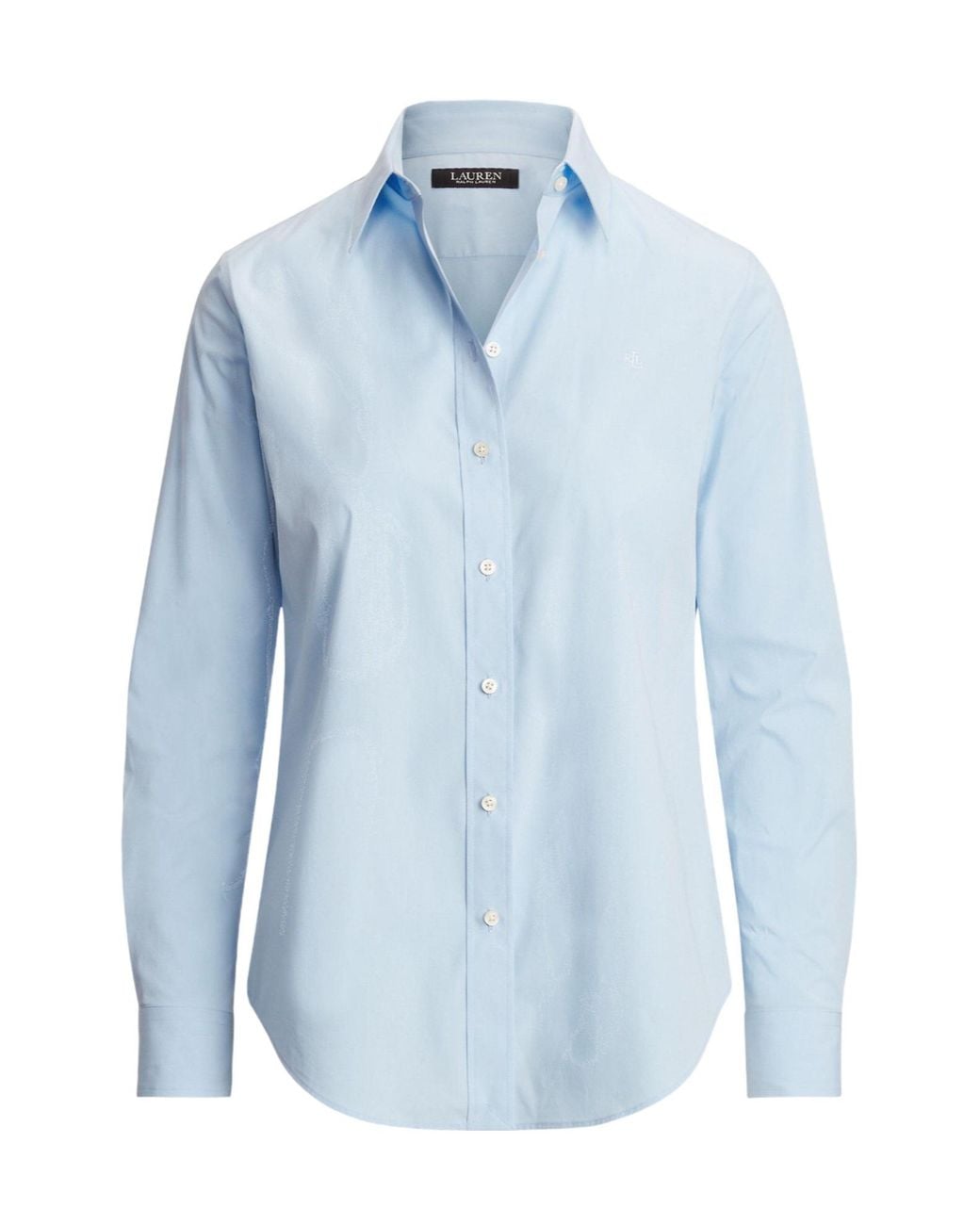 Ralph Lauren Blue Long-Sleeve Collared Shirt