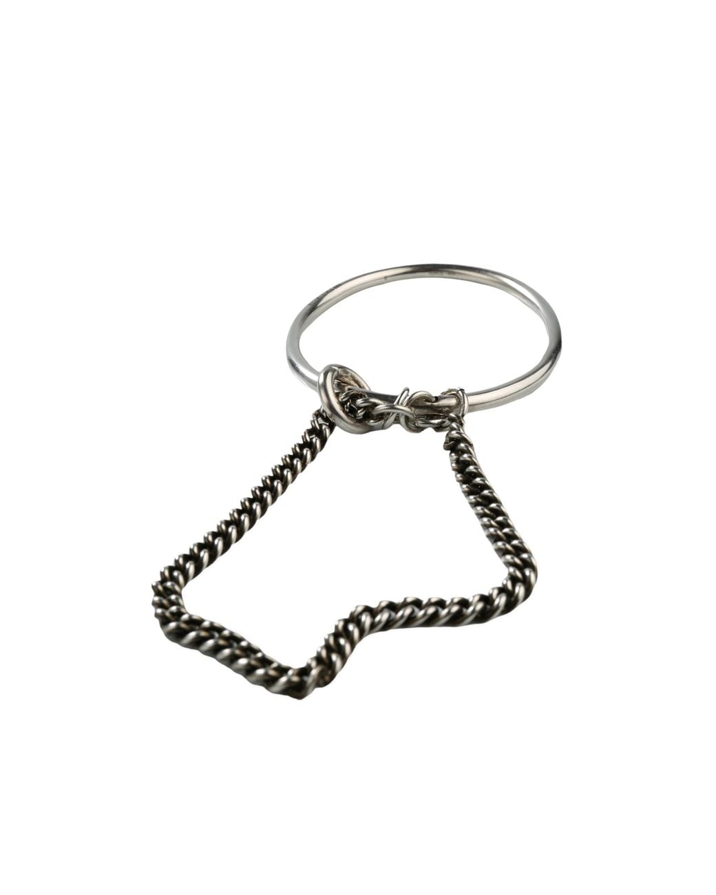 Ann Demeulemeester White Vokko Chain Bangle
