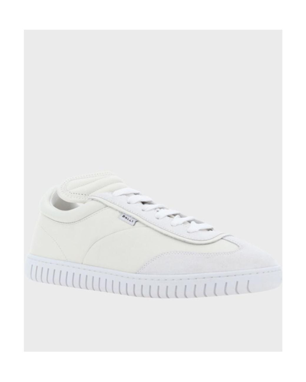 Bally White Logo Patch Detail Low-Top Sneakers for men
