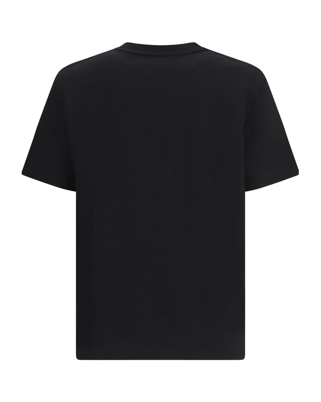 Balmain Black Logo Embroidered Crewneck T-Shirt for men
