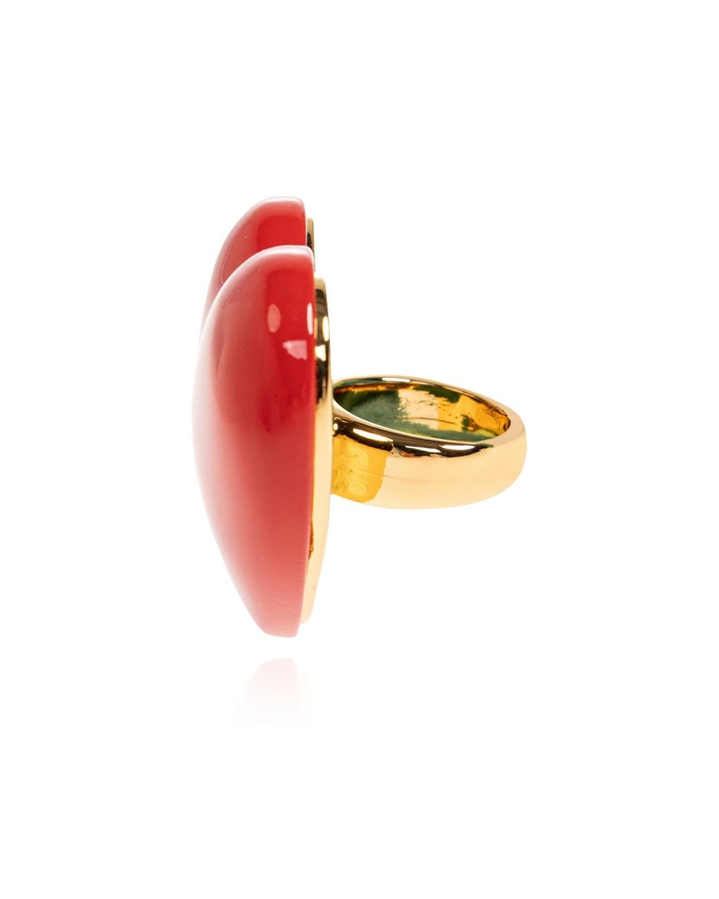 Moschino Red Heart Statement Ring