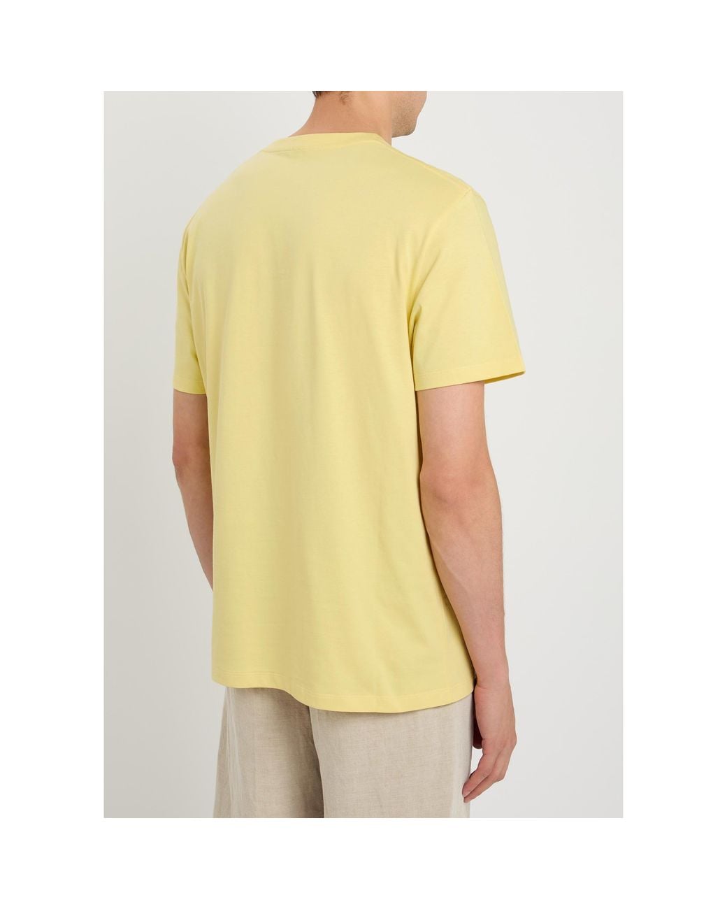 Loewe Yellow Cotton Short-Sleeve T-Shirt for men