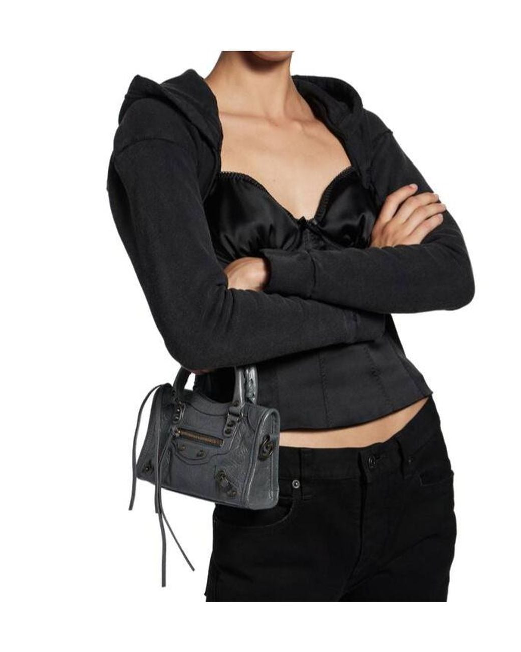 Balenciaga Black Le City Bag Nano