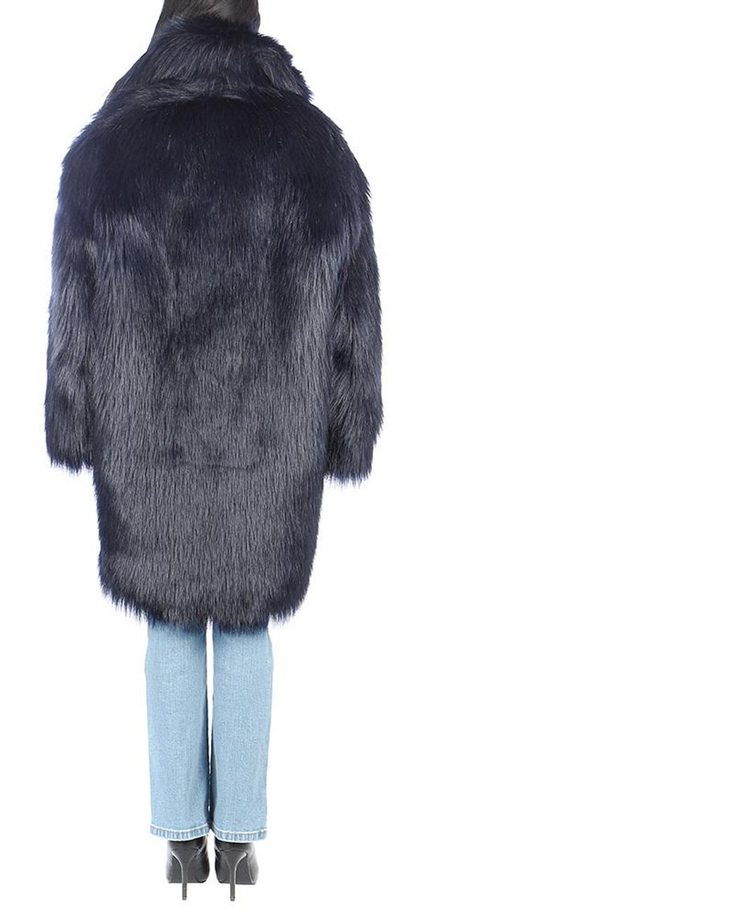 Sportmax Blue Large Profile Coat