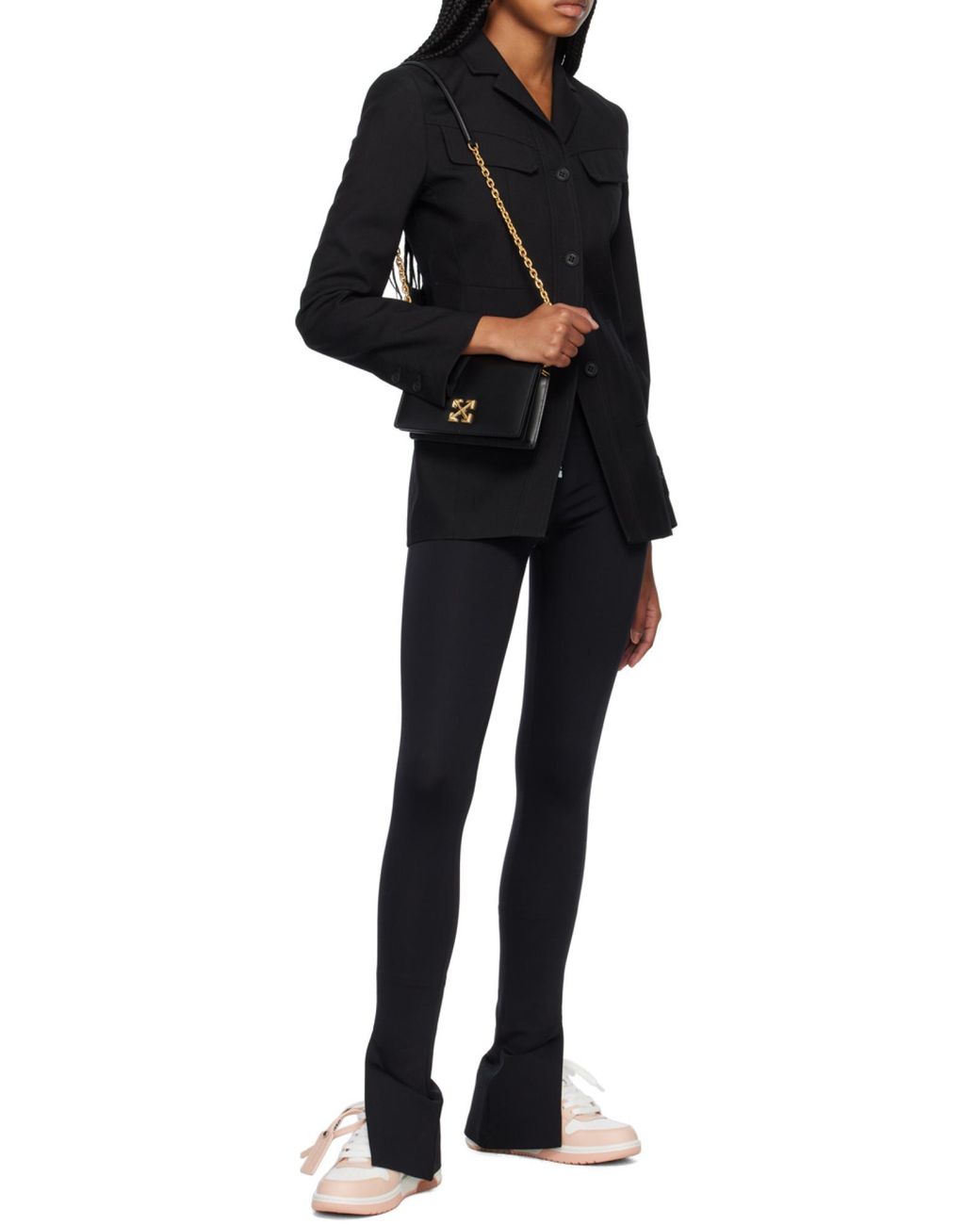 Off-White c/o Virgil Abloh Black Single-Breasted Long-Sleeved Jacket