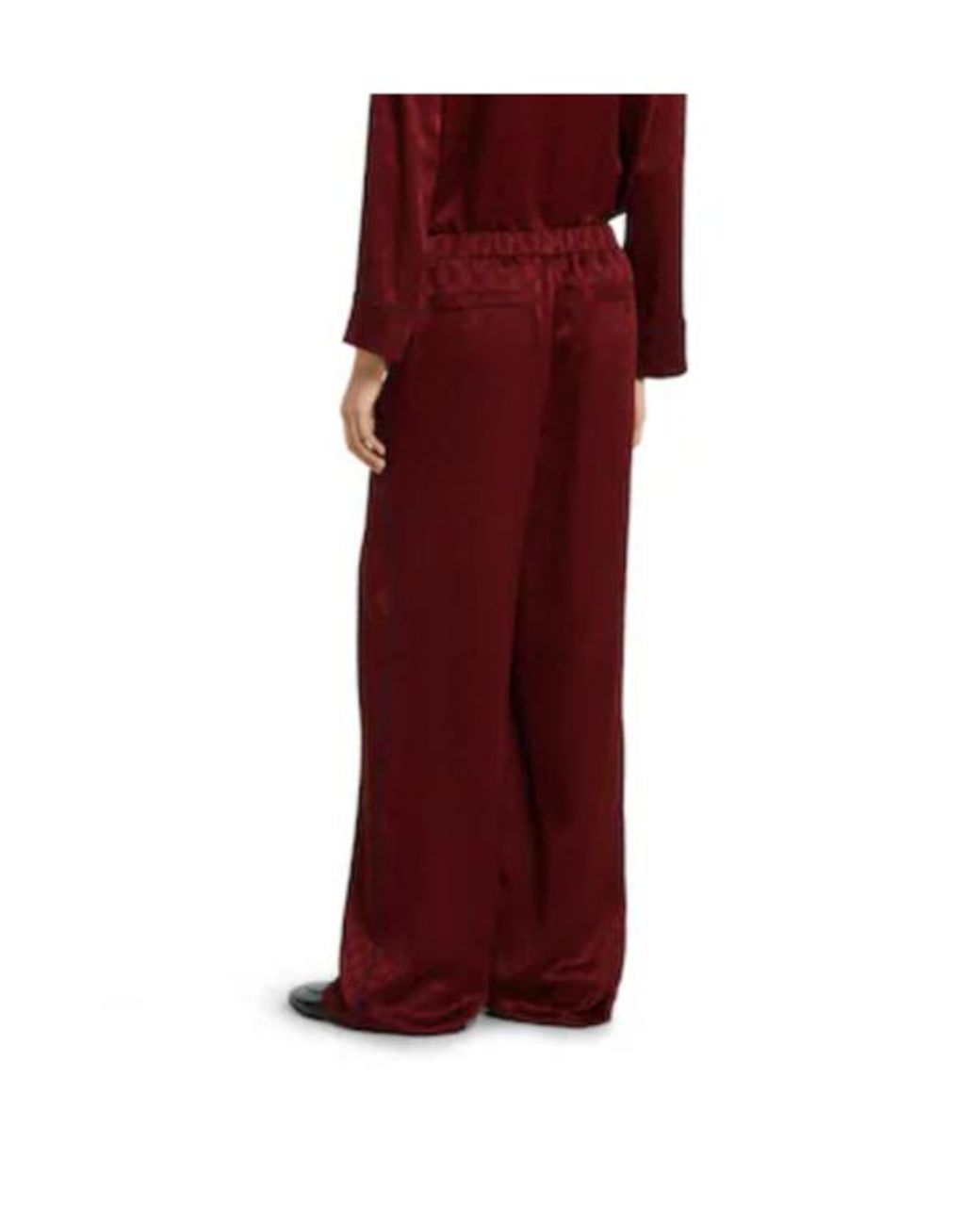 Gucci Red Gg Satin Pants