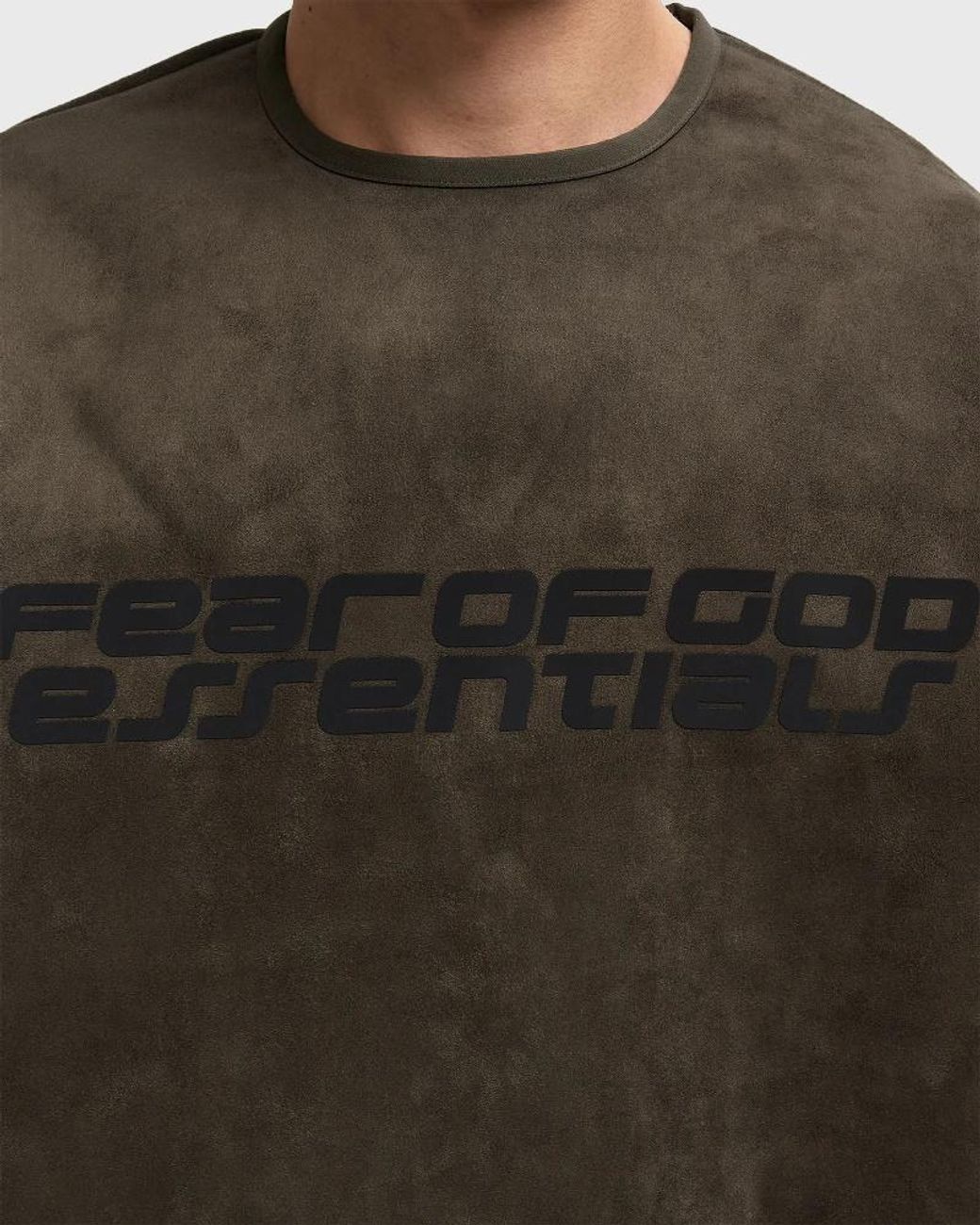 Fear Of God Green Essentials Modern Crewneck Sweatshirt for men