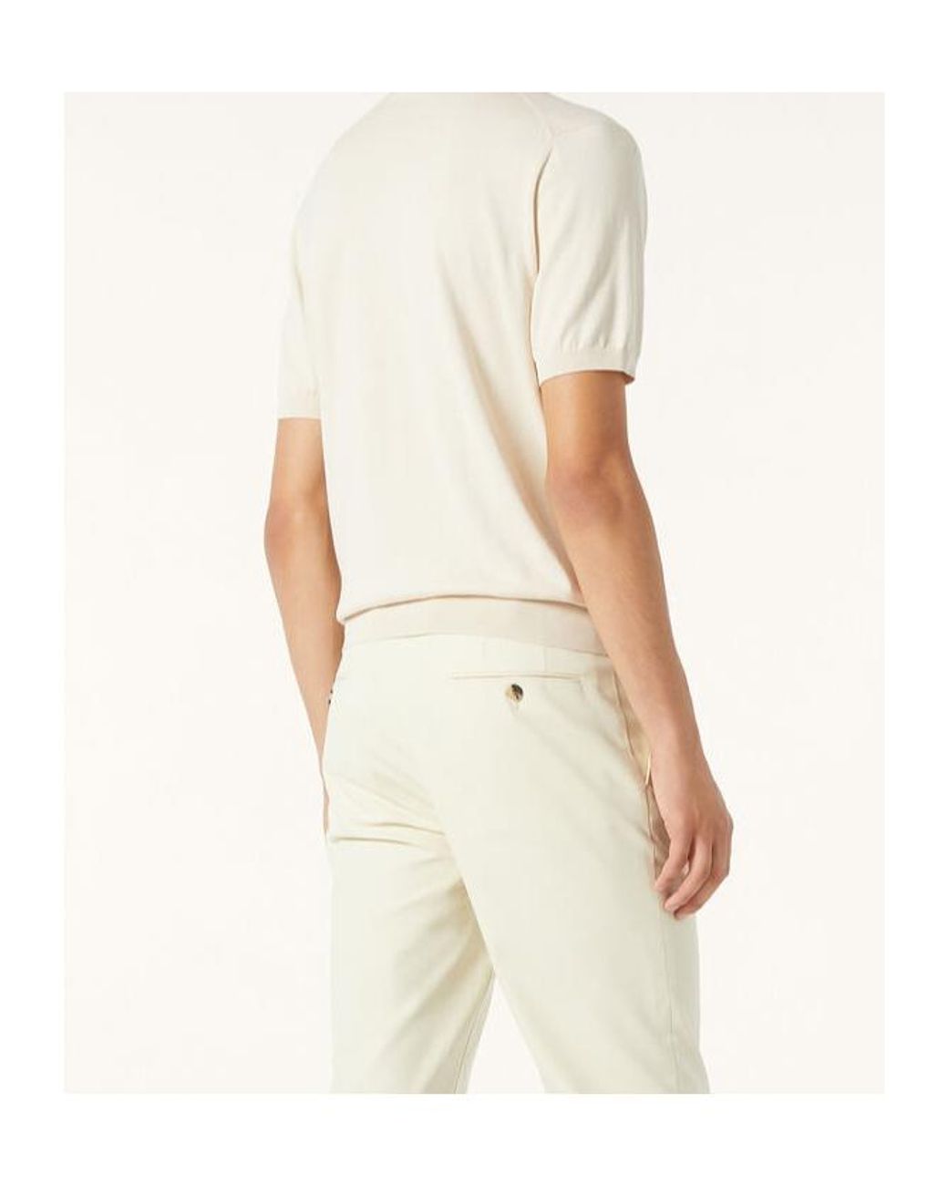 Loro Piana White Polo Shirt for men