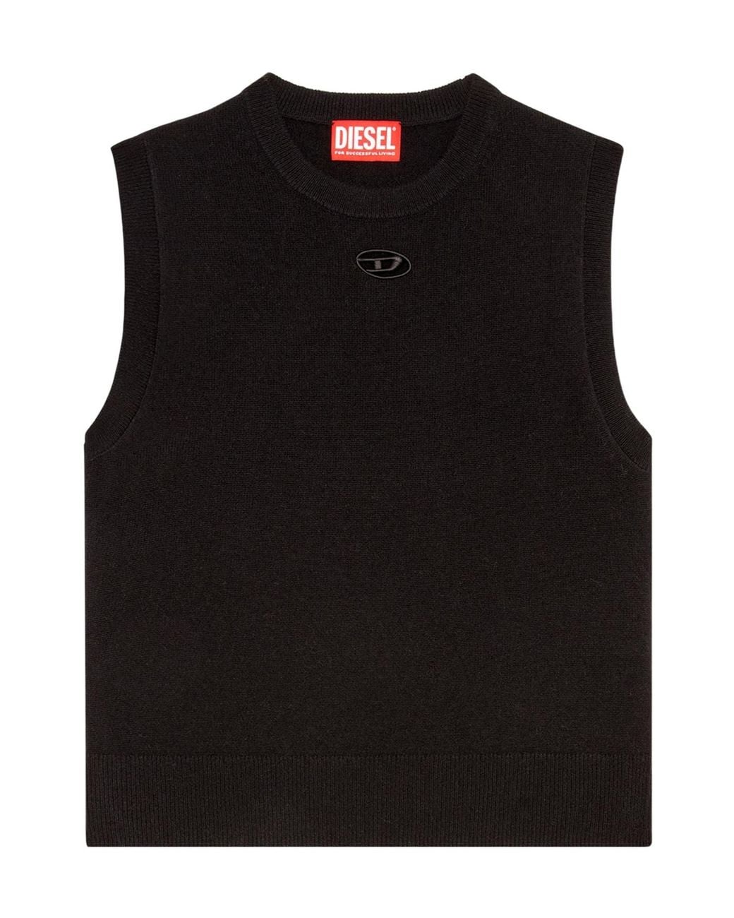 DIESEL Black M-Arga-Sl Knitted Top