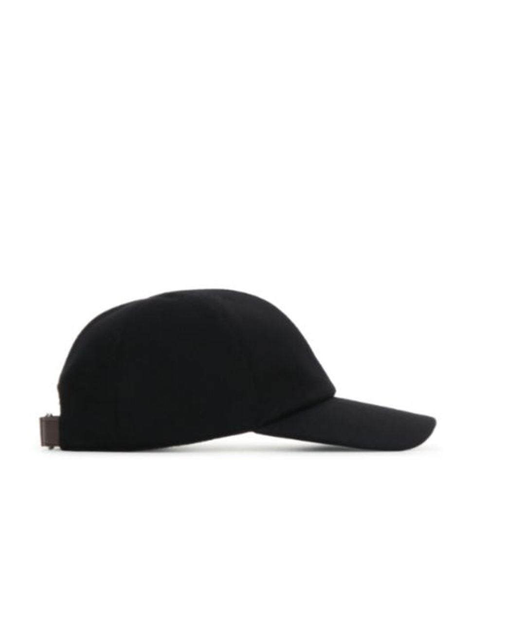 Loro Piana Black Six-Panel Baseball Cap for men