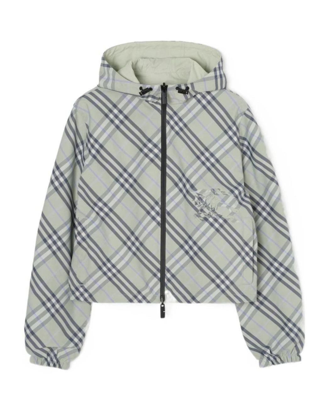 Burberry Gray Reversible Hooded Jacket